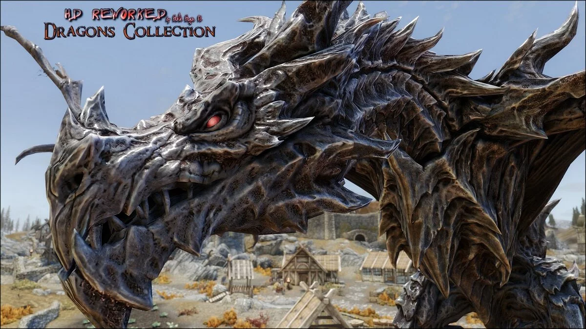 The Elder Scrolls 5: Skyrim Legendary Edition — HD драконы в 4K