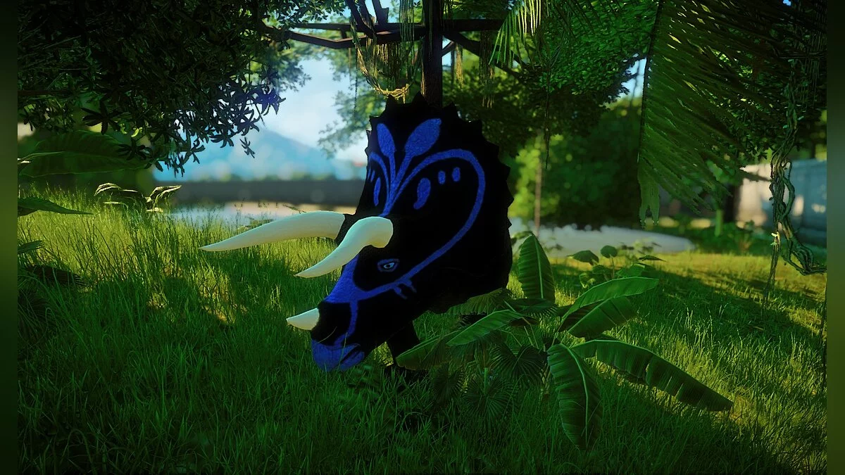 Jurassic World Evolution — Неоновый трицератопс