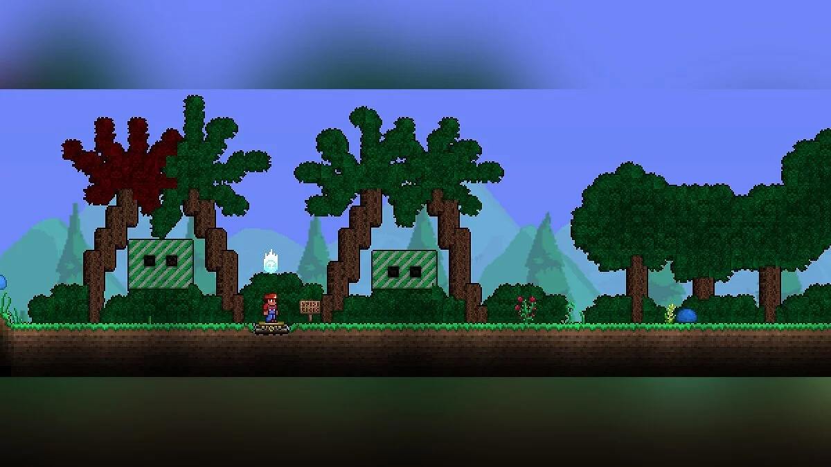 Terraria — Карта «Супер Марио»