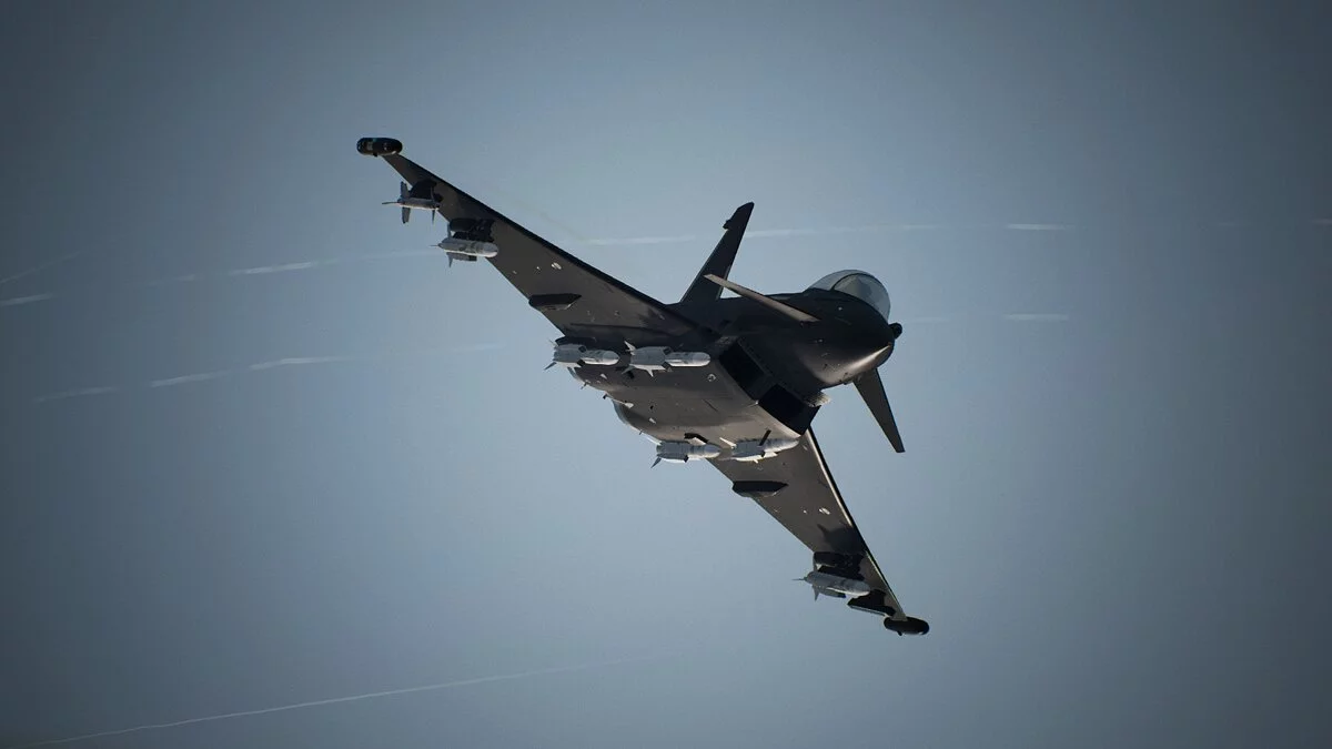 Ace Combat 7: Skies Unknown — Черная раскраска для самолета Eurofighter