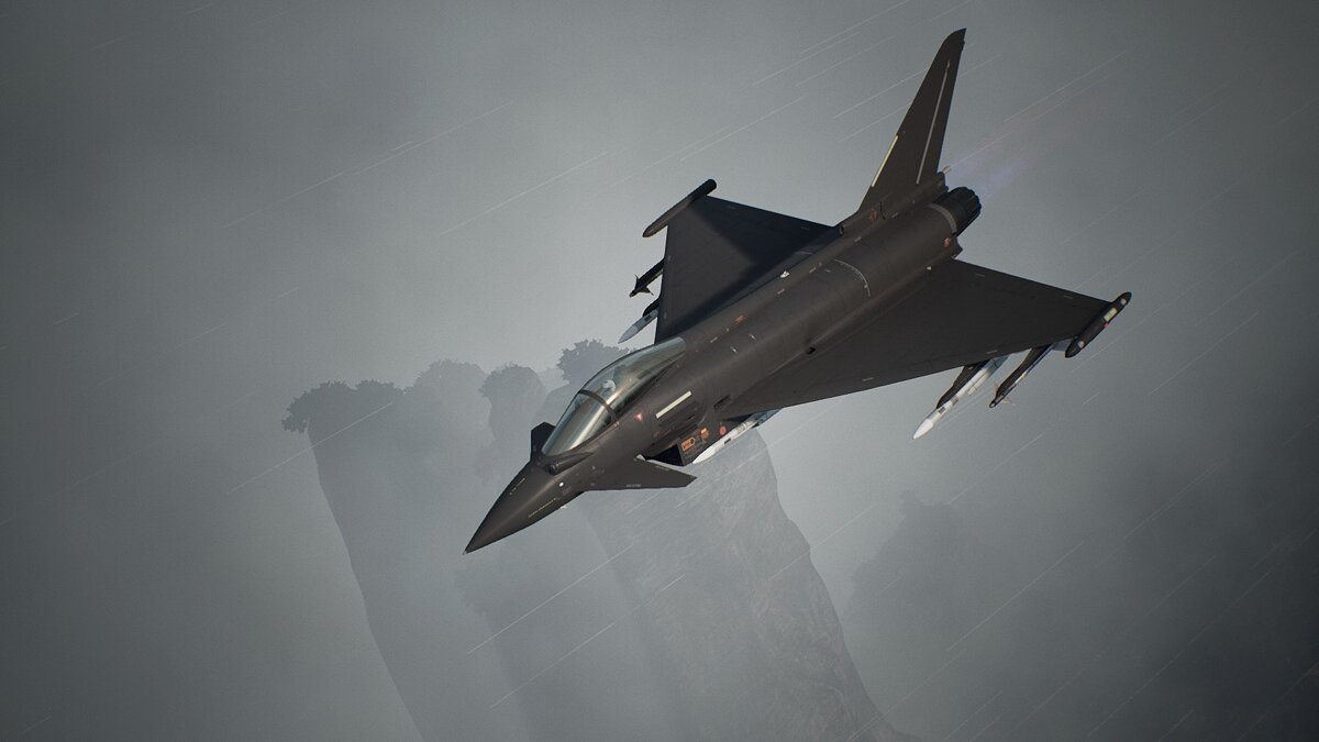 Ace Combat 7: Skies Unknown — Черная раскраска для самолета Eurofighter