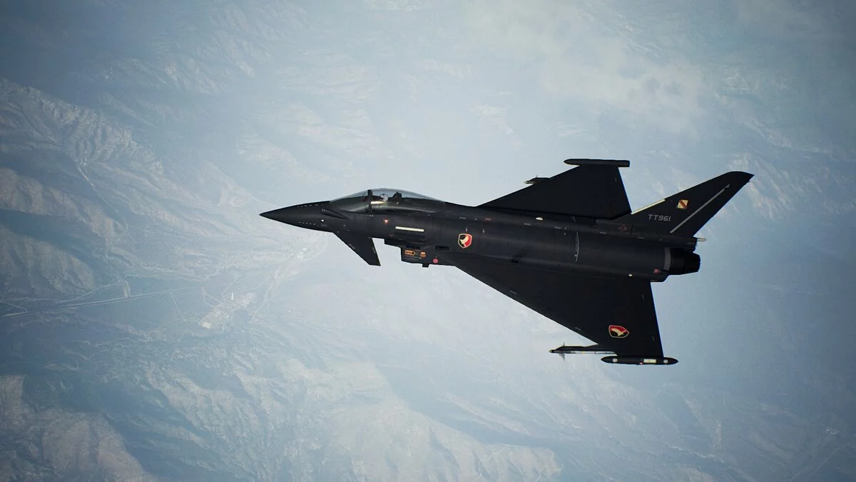 Ace Combat 7: Skies Unknown — Черная раскраска для самолета Eurofighter