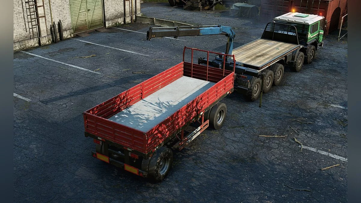 SnowRunner — Azov 73210. Кран и улучшенная подвеска