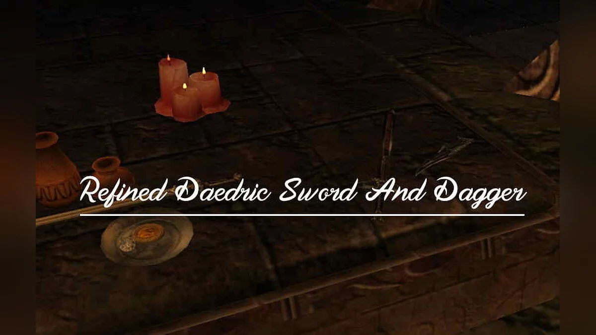 Elder Scrolls 3: Morrowind — Изысканный даэдрический меч и кинжал