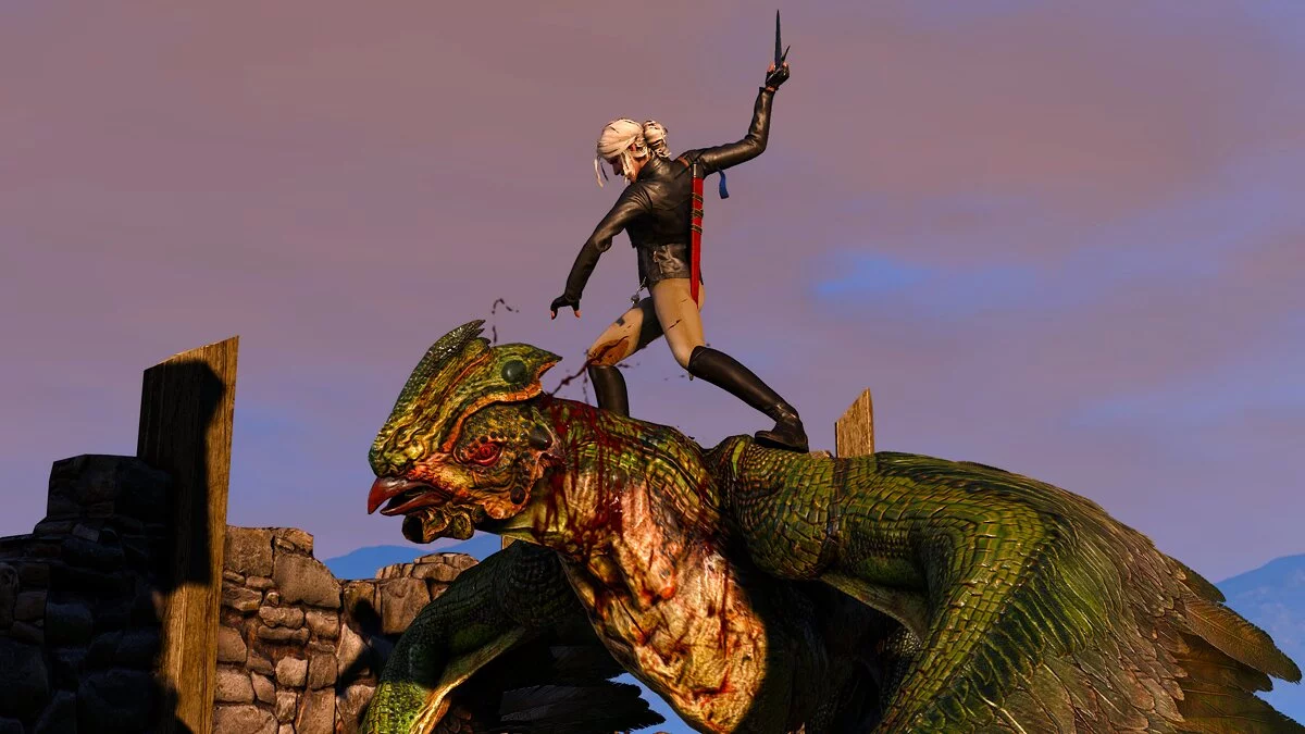 The Witcher 3: Wild Hunt - Complete Edition — Цири ретро наездница