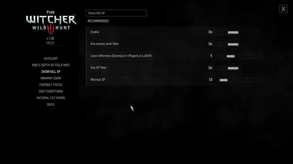 The Witcher 3: Wild Hunt - Complete Edition — Отображение XP