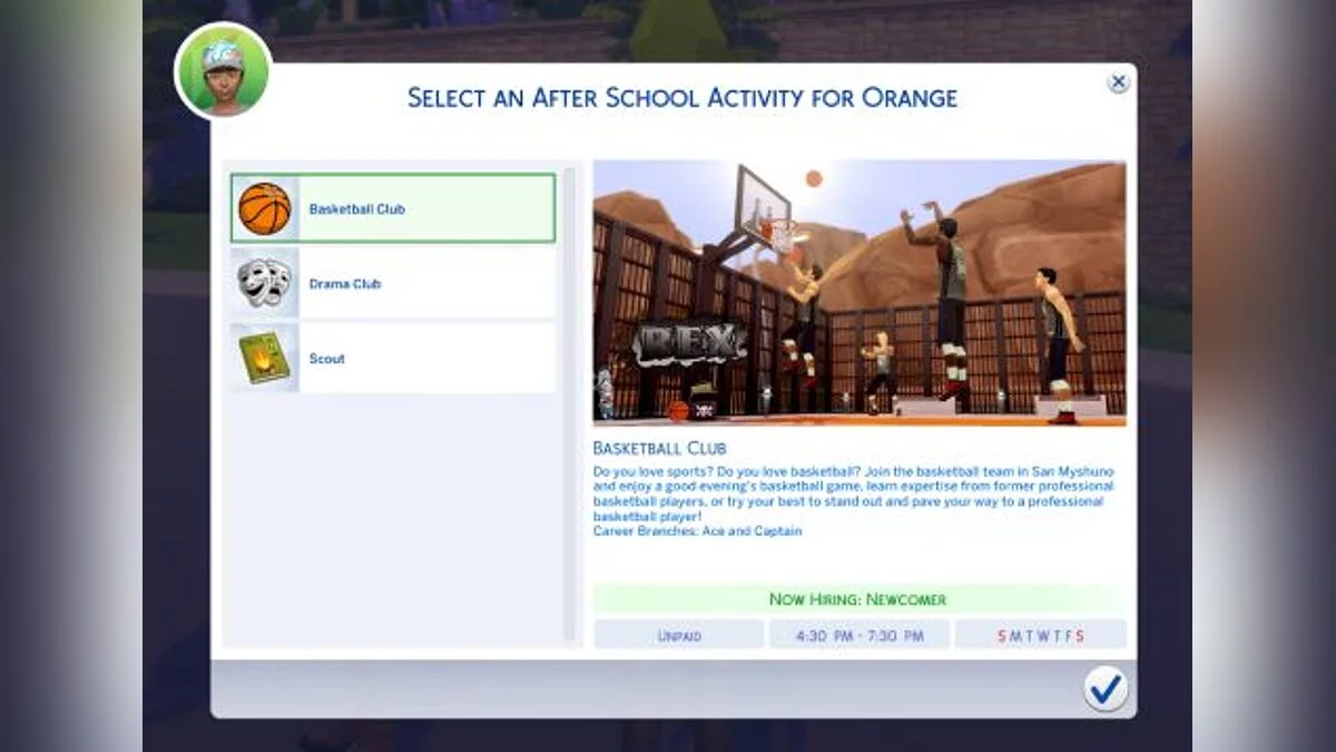 The Sims 4 — Карьера баскетболиста