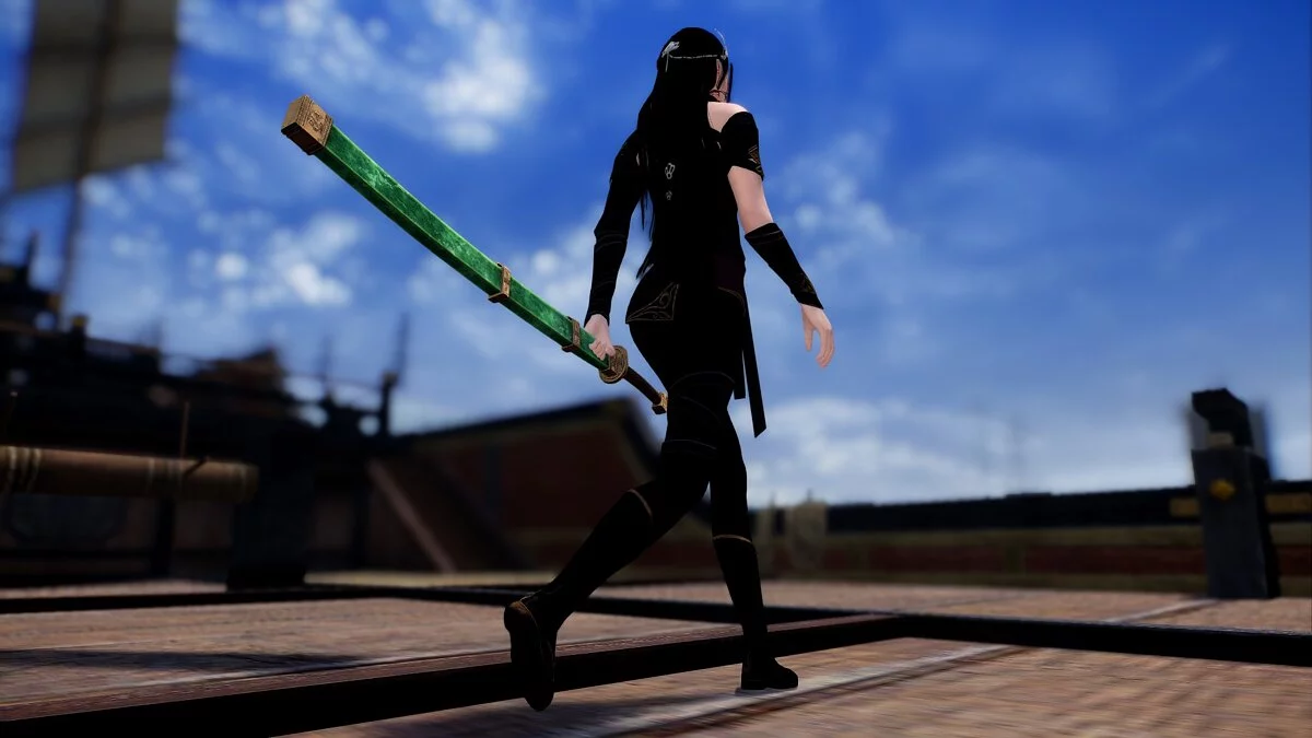 Elder Scrolls 5: Skyrim Special Edition — Меч «Нефритовый дракон дао»