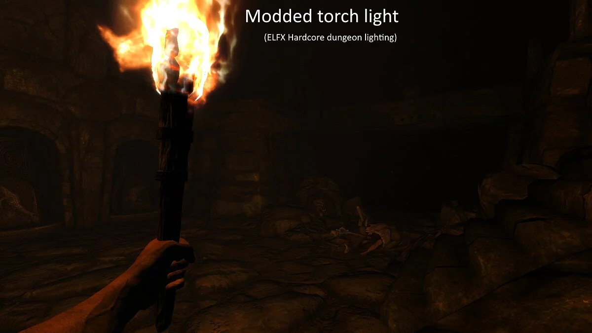 Elder Scrolls 5: Skyrim Special Edition — Реалистичный свет факела