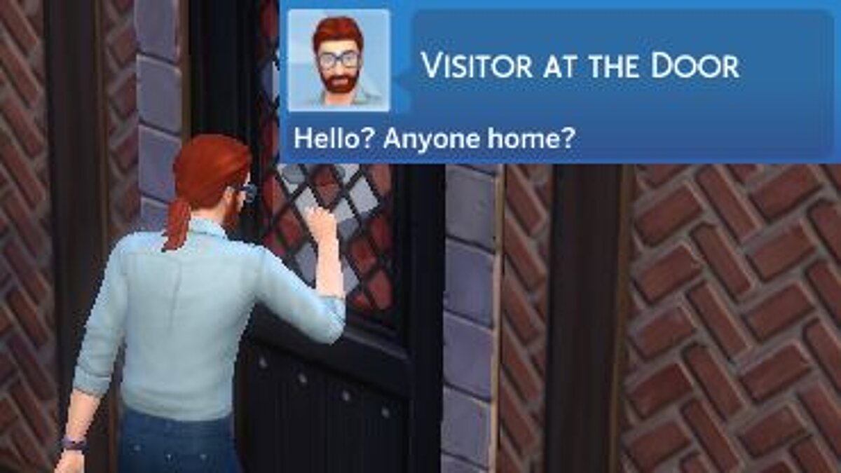 The Sims 4 — Уведомления о посетителях