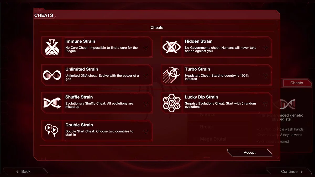 Plague Inc: Evolved — Открытие всех читов