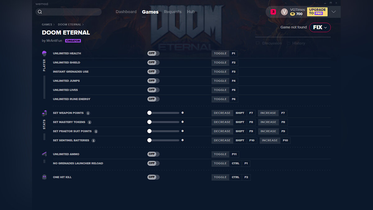 Doom Eternal — Трейнер (+13) от 28.05.2020 [WeMod]