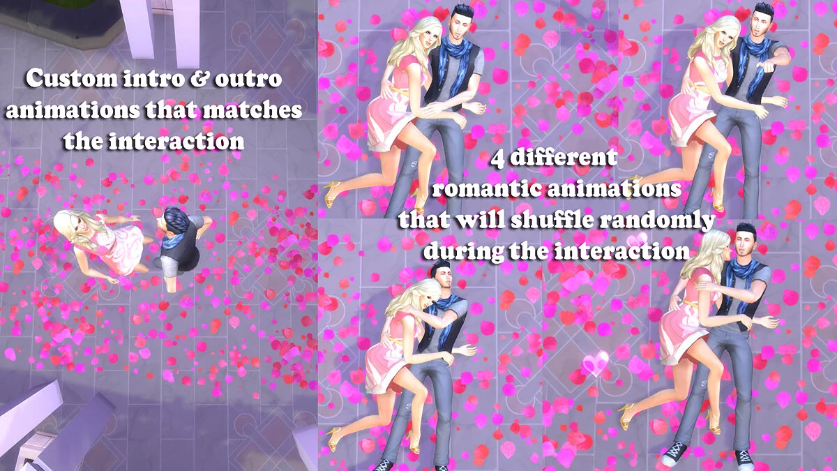 The Sims 4 — Новые анимации для романтических отношений