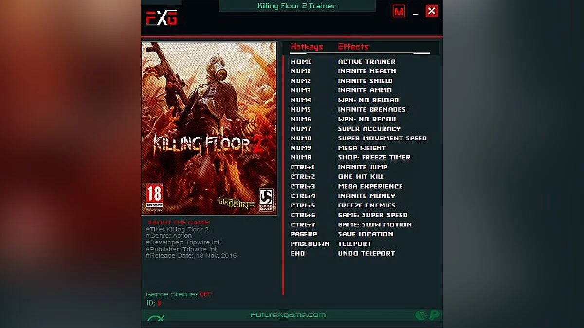 Killing Floor 2 — Трейнер (+18) [1048 - 1093]