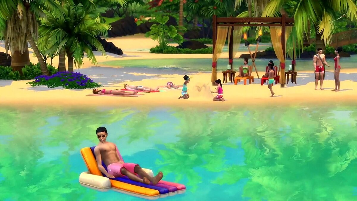 The Sims 4 — Автономные действия на пляже (19.05.2020)