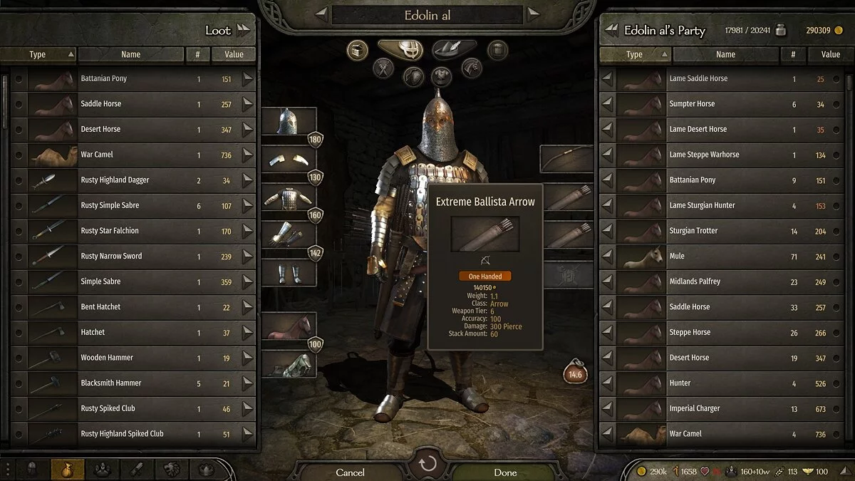 Mount & Blade 2: Bannerlord — Баллистические стрелы