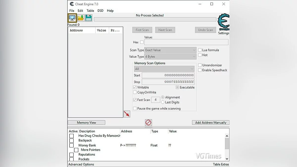 Таблица для Cheat Engine [UPD: 31.05.2020 / 1.0.5.2]
