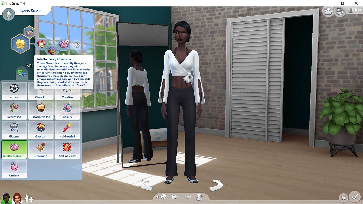 The Sims 4 — Черта характера — Интеллектуальная одаренность