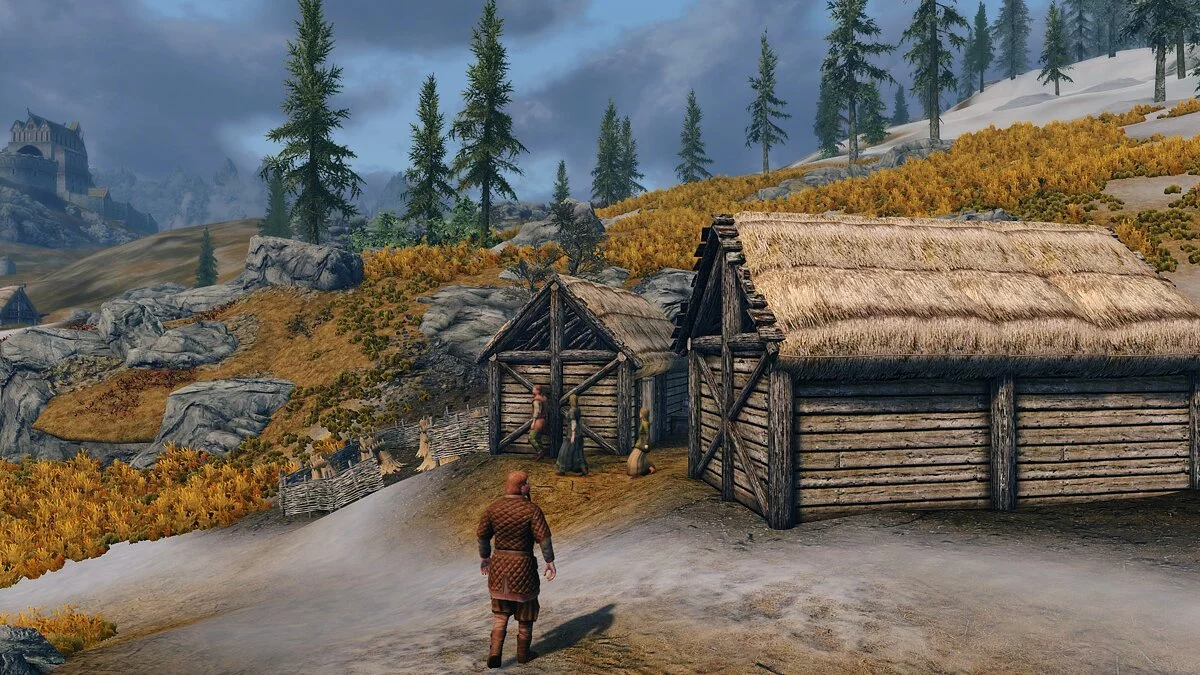 Elder Scrolls 5: Skyrim Special Edition — Деревня возле Хельяркен-холл