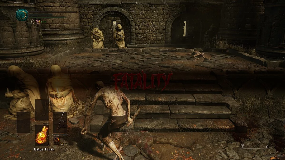 Dark Souls 3 — Надпись «Fatality» после смерти