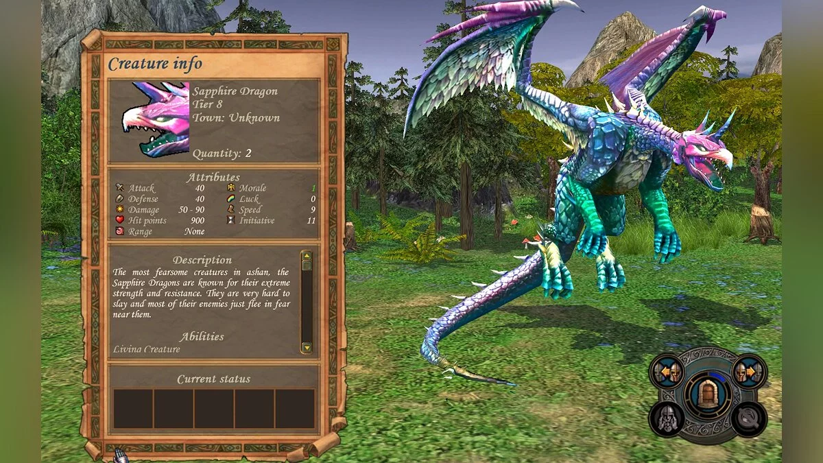 Heroes of Might and Magic 5 (Gold Edition) — Сапфировый дракон