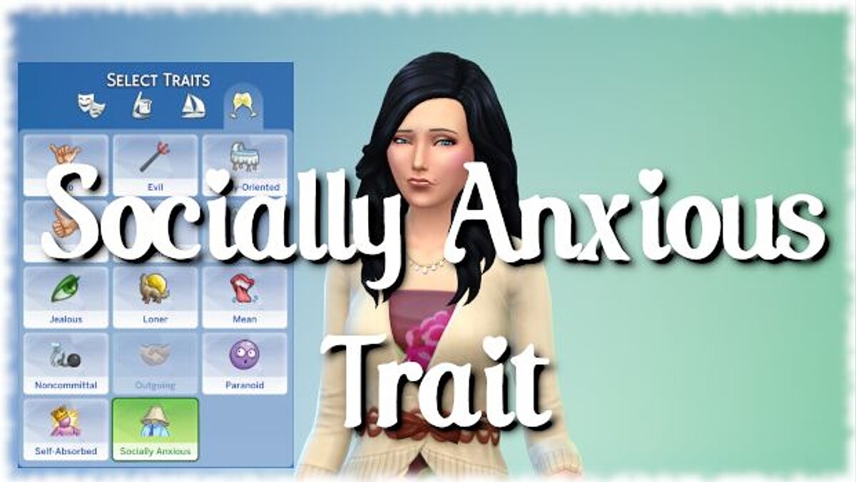 The Sims 4 — Черта характера — социально тревожный (04.06.2020)