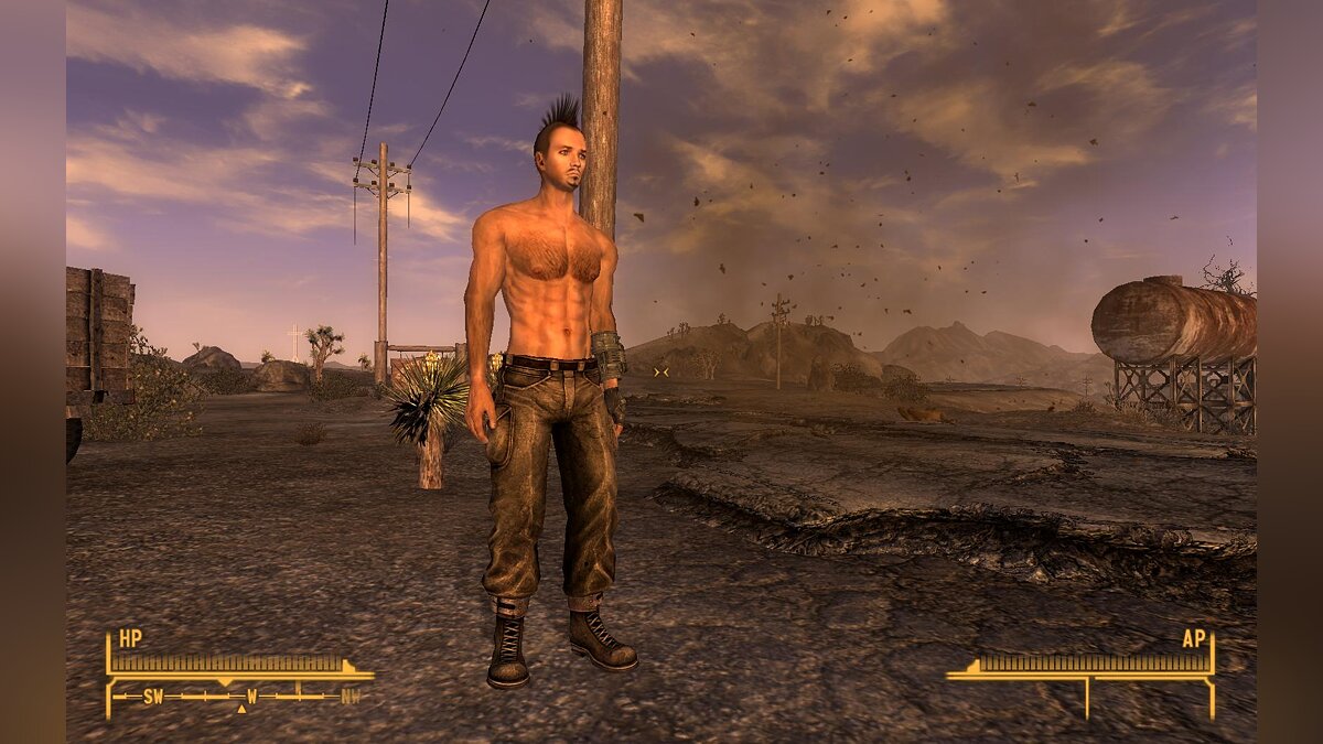 Fallout: New Vegas — Обнаженные мужские тела