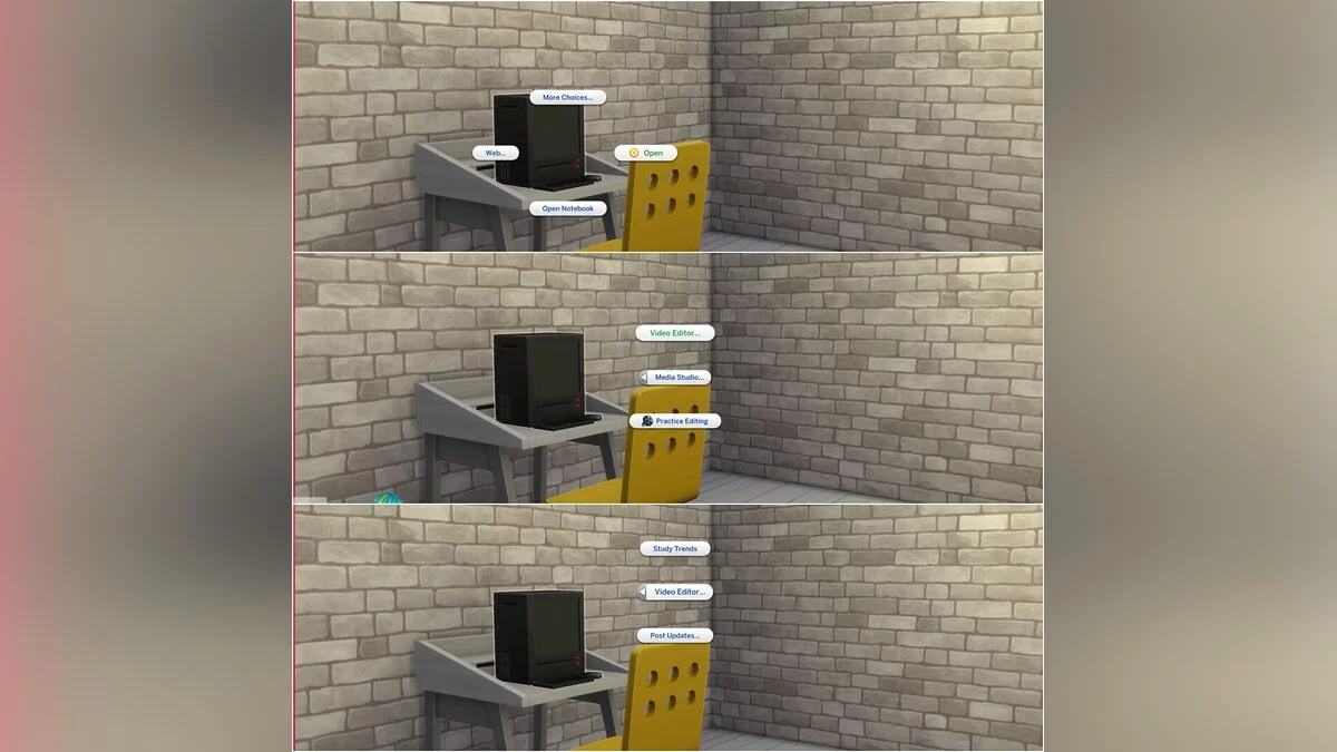 The Sims 4 — Видеостанция на компьютере и отдельная камера