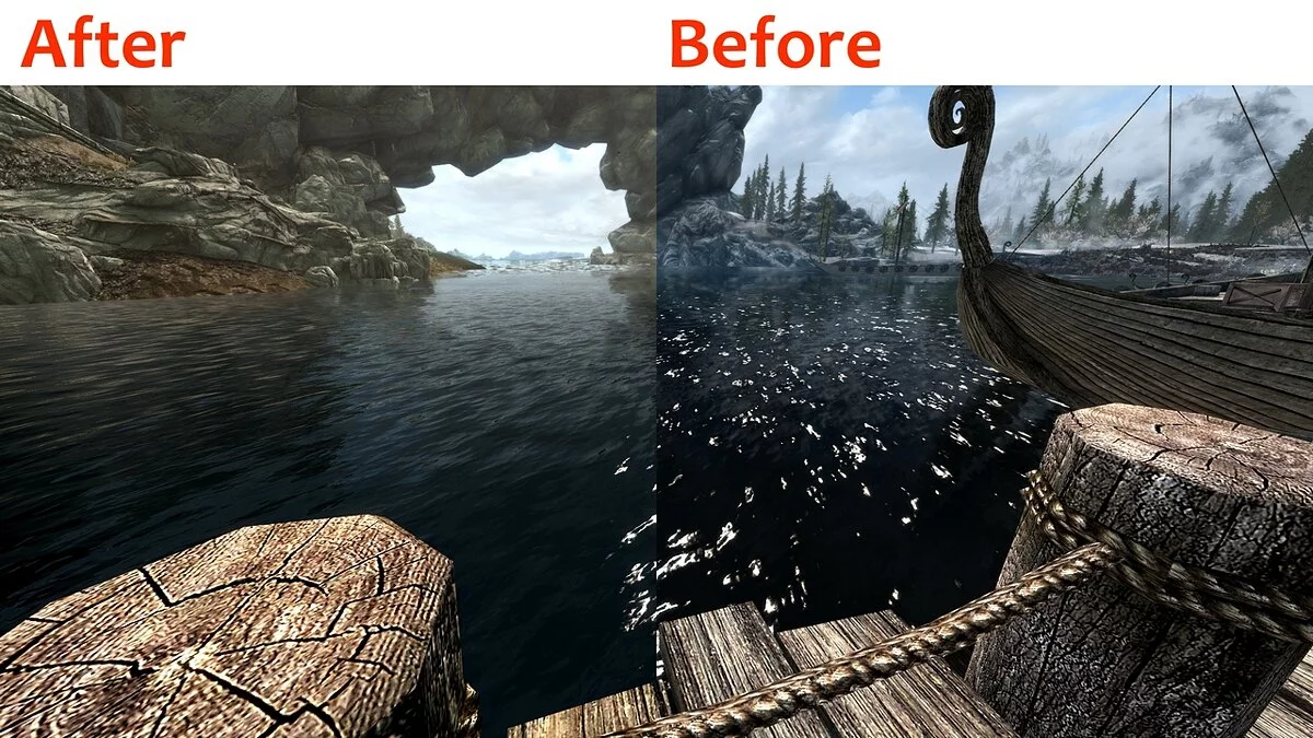 The Elder Scrolls 5: Skyrim Legendary Edition — Прозрачная вода