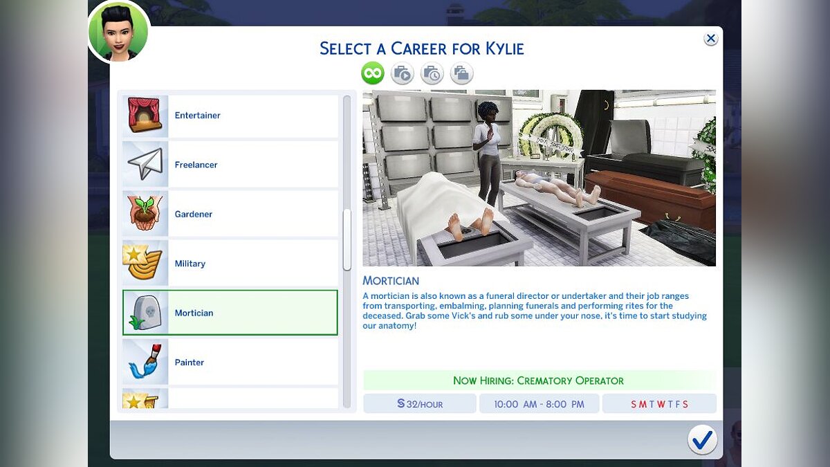 The Sims 4 — Карьера гробовщик