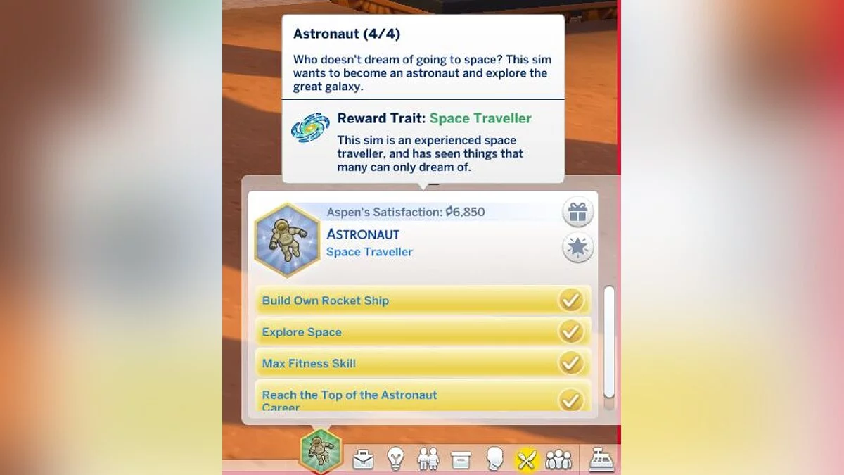 The Sims 4 — Жизненная цель — Космонавт (05.06.2020)