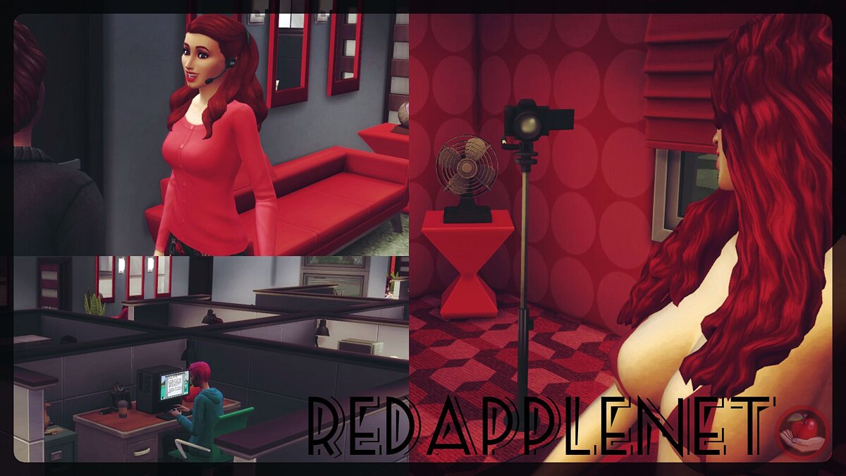 The Sims 4 — RedAppleNet 1.1.8 (05.06.2020) — карьера в секс компании / 18+  моды для взрослых / Персонажи и игроки