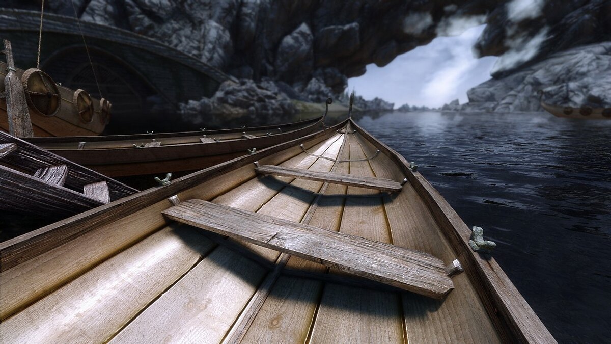 The Elder Scrolls 5: Skyrim Legendary Edition — Красивые лодки 4K