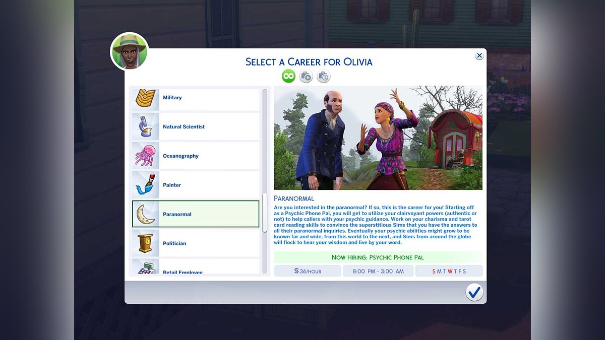 The Sims 4 — Карьера — Паранормальное