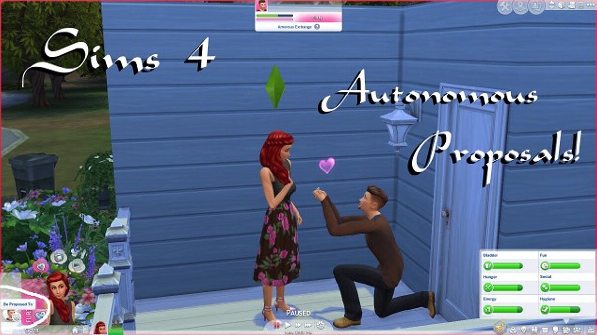 The Sims 4 — Автономные предложения и разрывы отношений (07.06.2020)