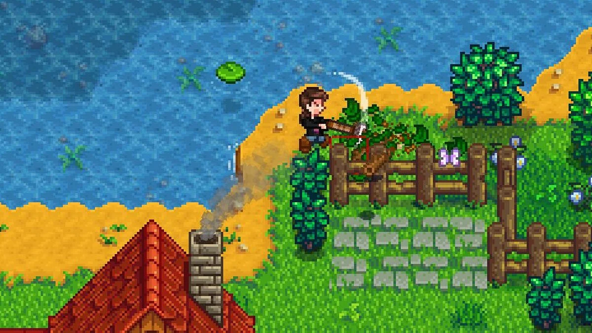 Stardew Valley — Уничтожайте кусты