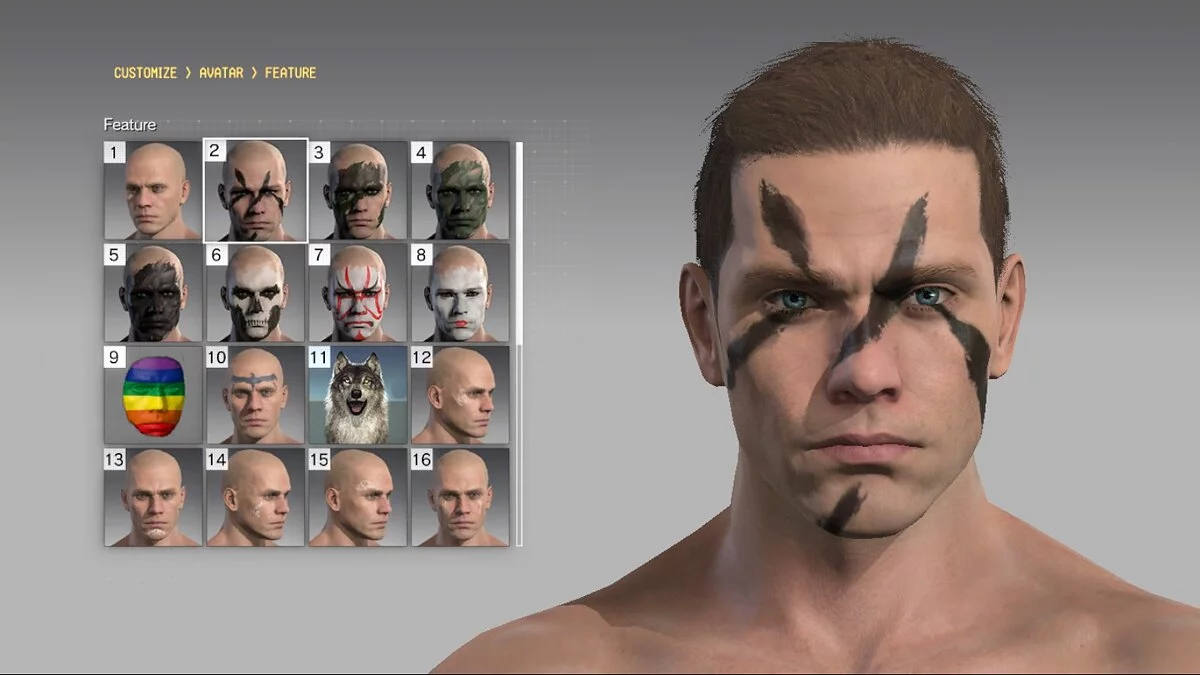 Metal Gear Solid 5: The Phantom Pain — Раскраска лица