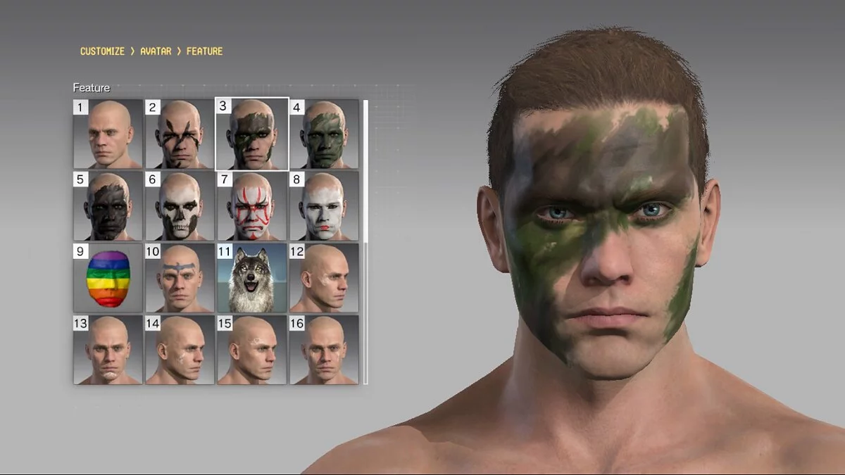 Metal Gear Solid 5: The Phantom Pain — Раскраска лица