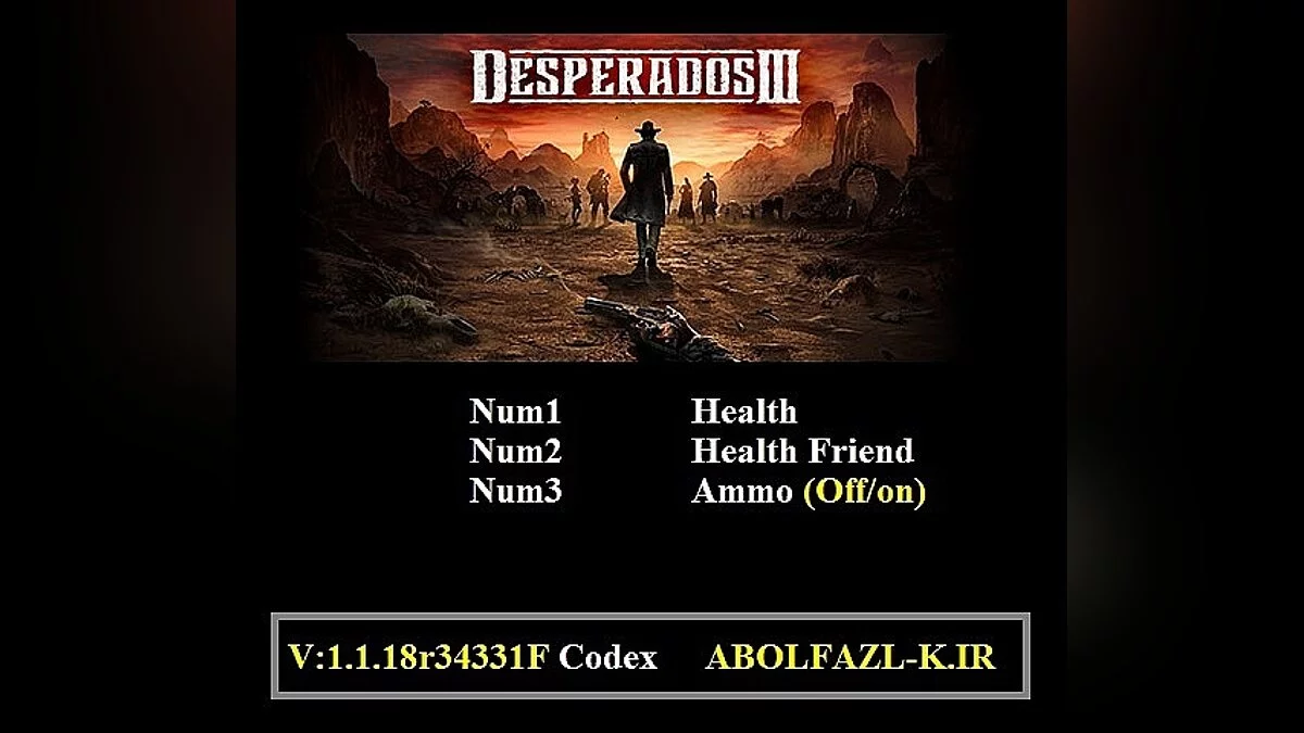 Desperados 3 — Трейнер (+3) [1.1.18r34331F: CODEX]