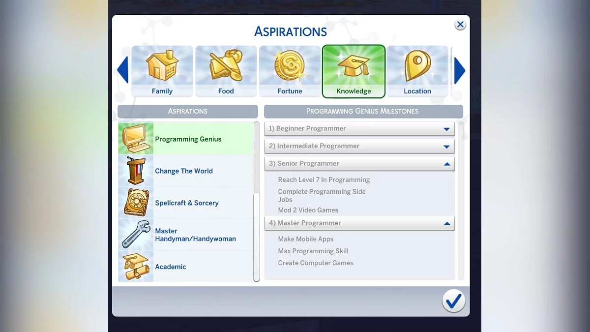 The Sims 4 — Новые жизненные цели