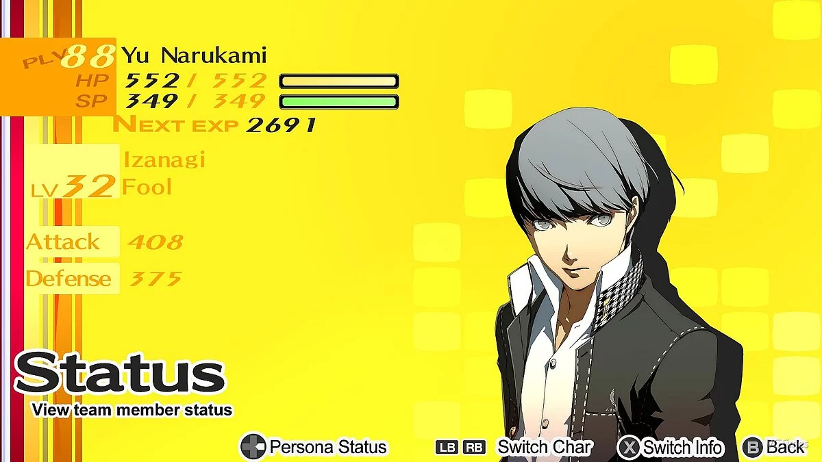 Shin Megami Tensei: Persona 4 — Сохранение (Ю Наруками, все статы на пятёрку)