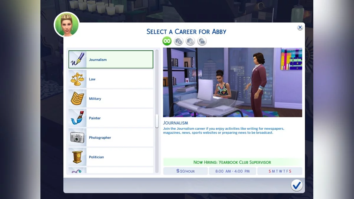 The Sims 4 — Карьеры из The Sims 1 и The Sims 2