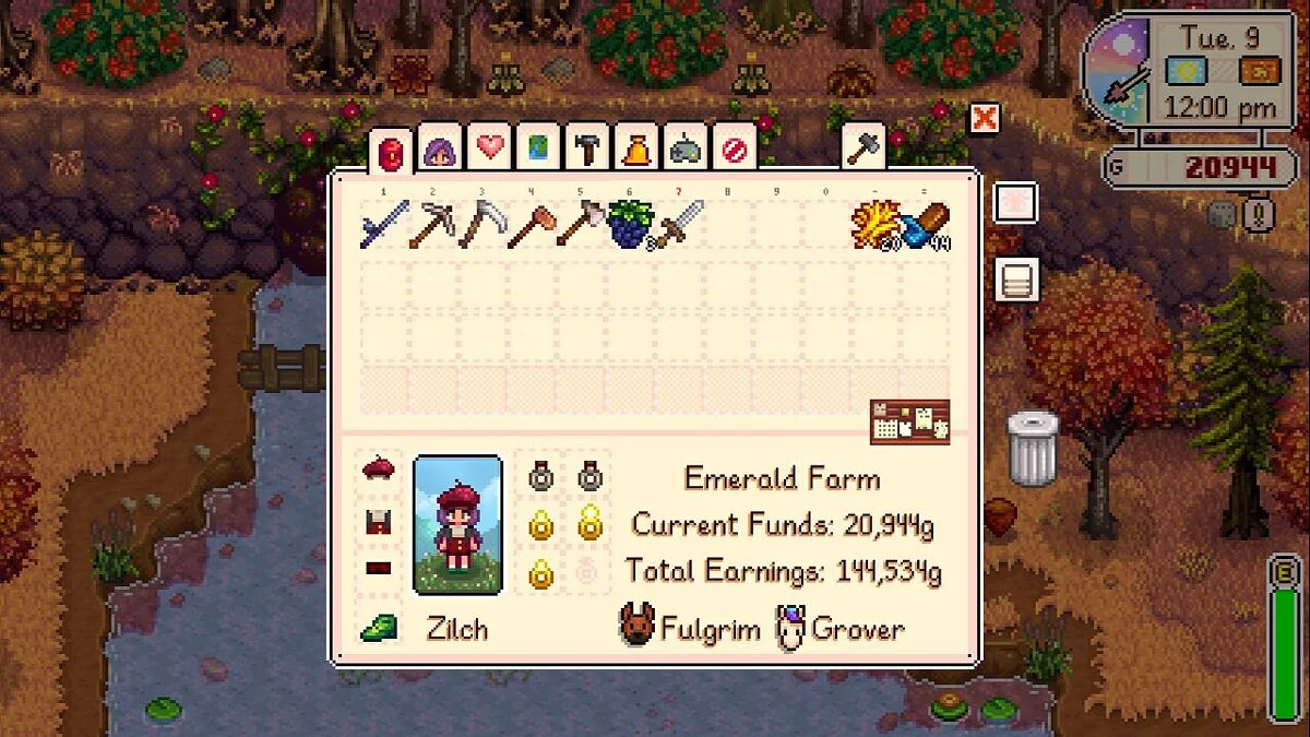 Stardew Valley — Новый дизайн инвентаря