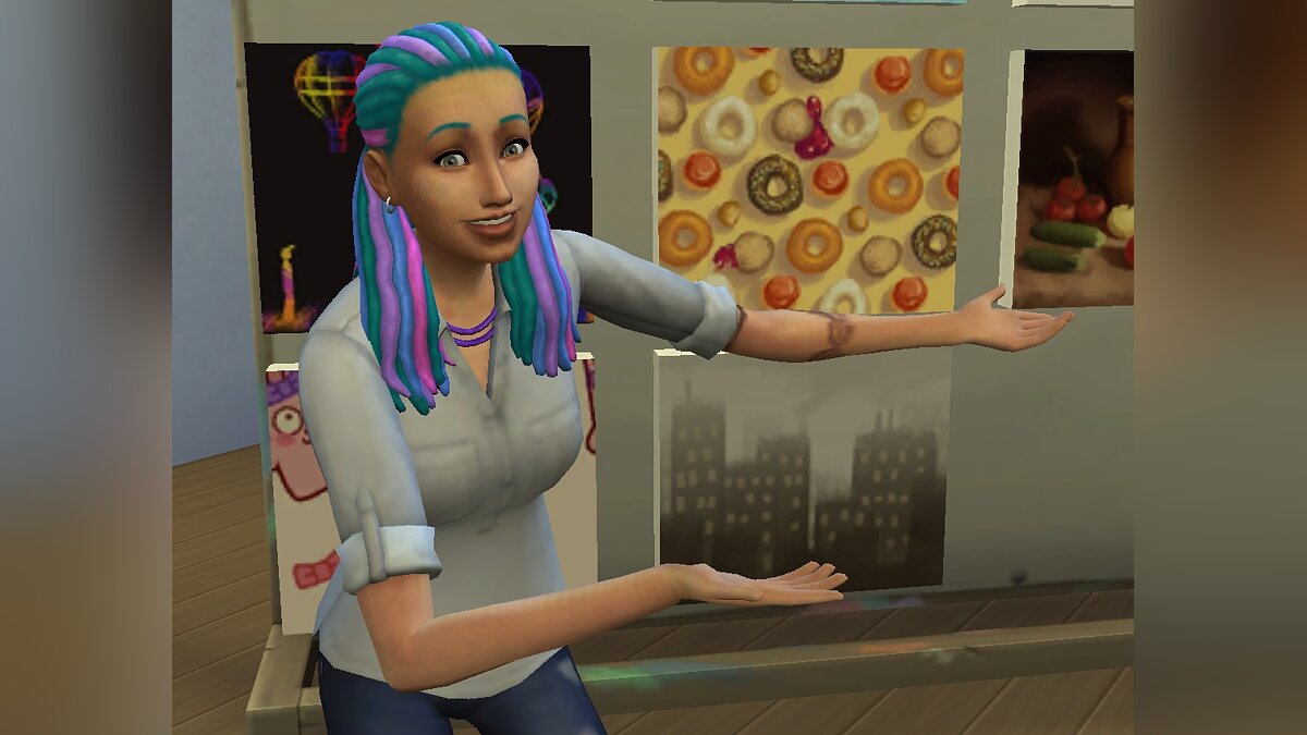 The Sims 4 — Художник — работа на дому