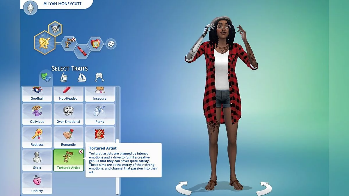 The Sims 4 — Черта характера — измученный творец