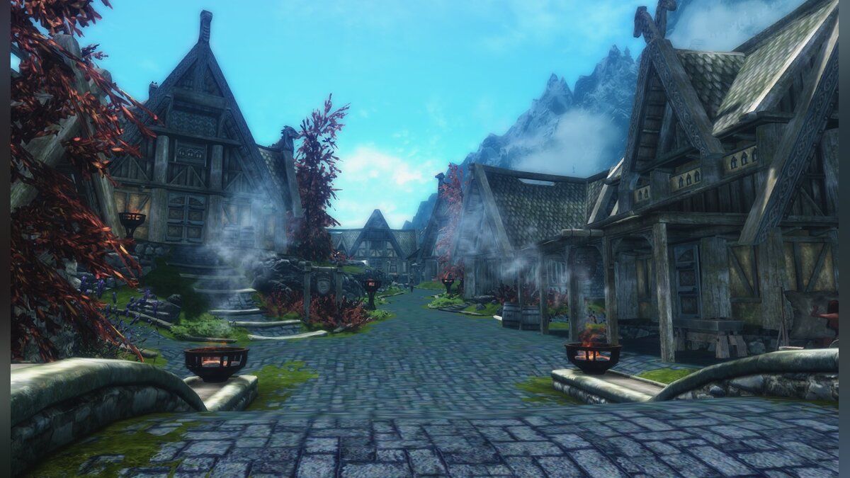 Elder Scrolls 5: Skyrim Special Edition — Каменный тротуар в Вайтране