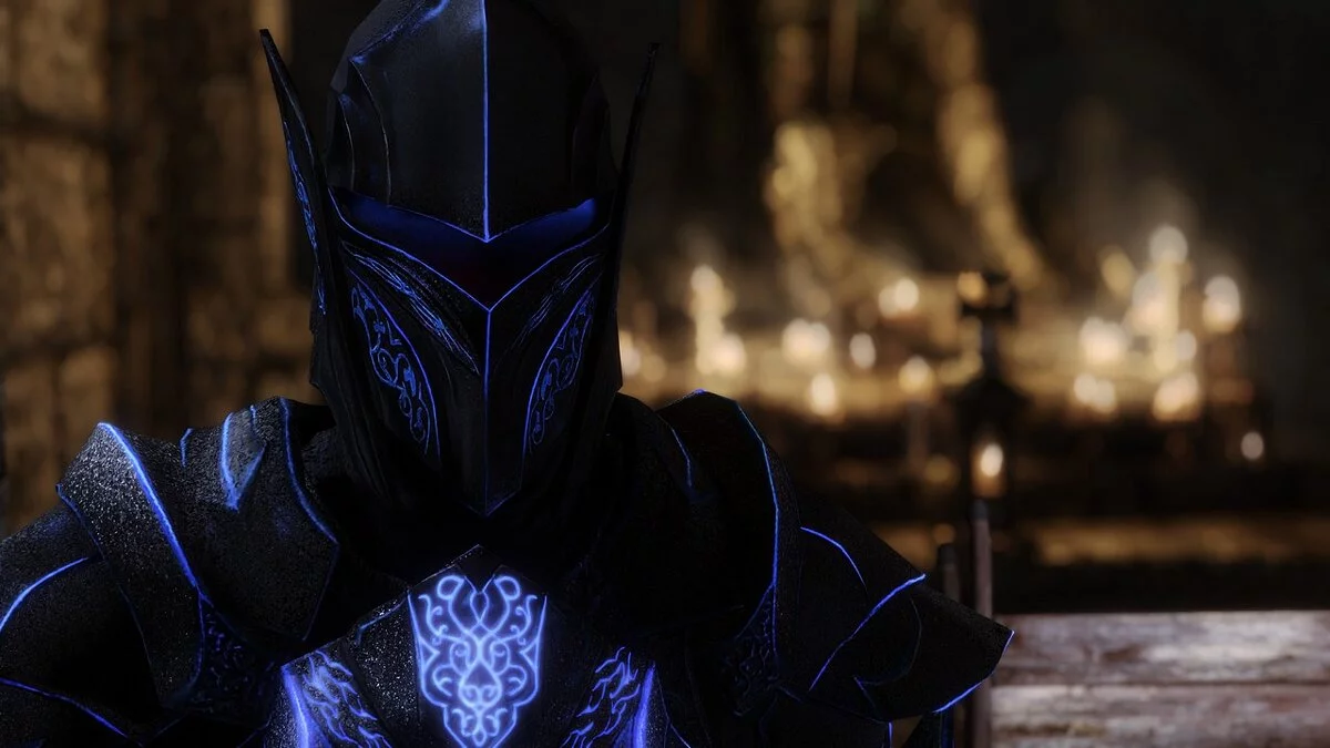 Elder Scrolls 5: Skyrim Special Edition — Светящиеся эбонитовые доспехи