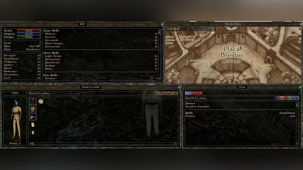 Elder Scrolls 3: Morrowind — Замена карты и компаса