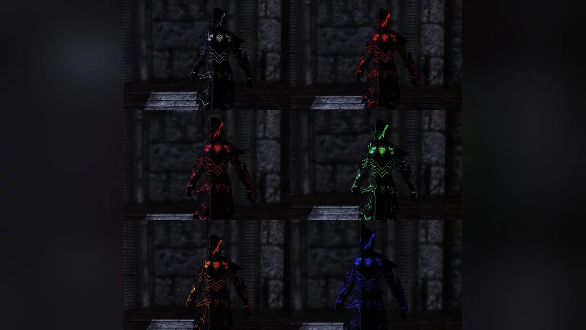 The Elder Scrolls 5: Skyrim Legendary Edition — Светящиеся эбонитовые доспехи 