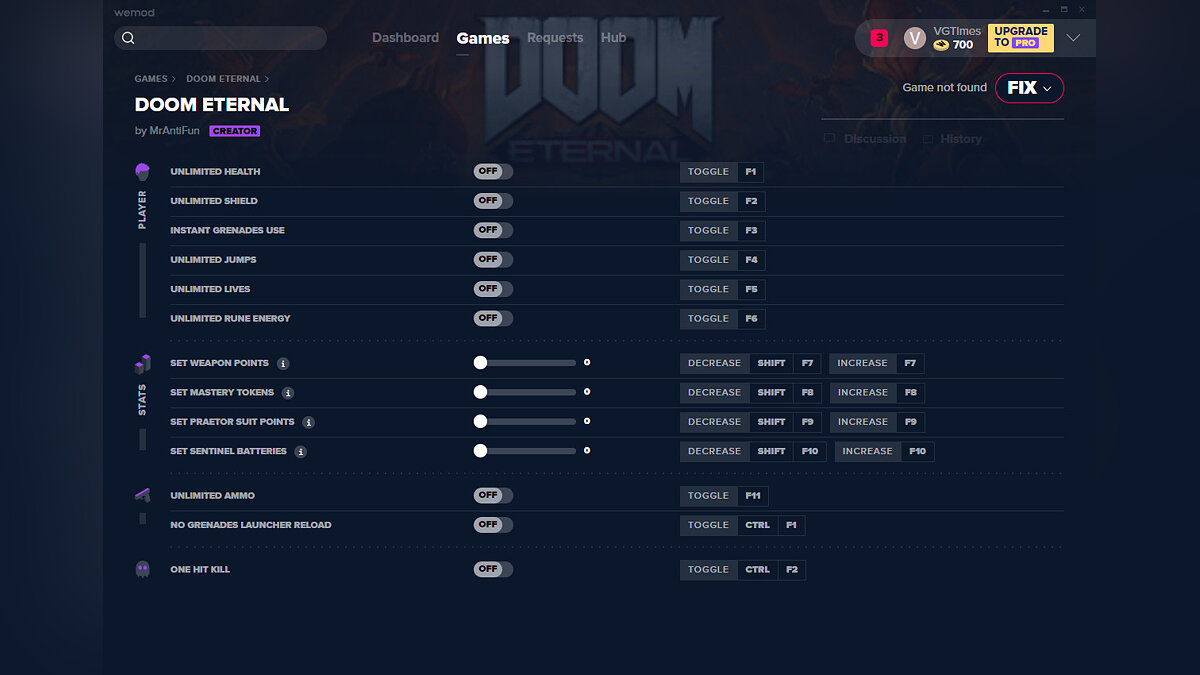 Doom Eternal — Трейнер (+13) от 28.06.2020 [WeMod]